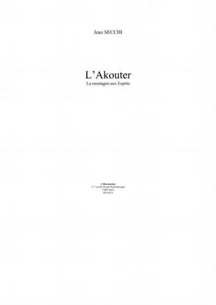 Produktbild: Akouter la montagne aux esprits l'