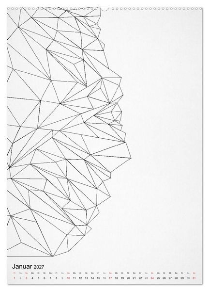 Produktbild: Geometric Graphik Art (hochwertiger Premium Wandkalender 2027 DIN A2 hoch), Kunstdruck in Hochglanz