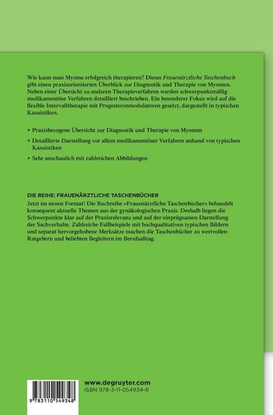 Produktbild: Medikament&ouml;se Myomtherapie
