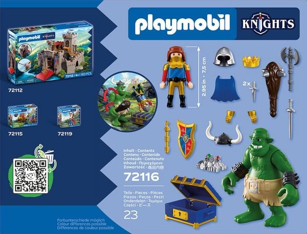 Produktbild: 72116 Troll mit L&ouml;wenritterschatz