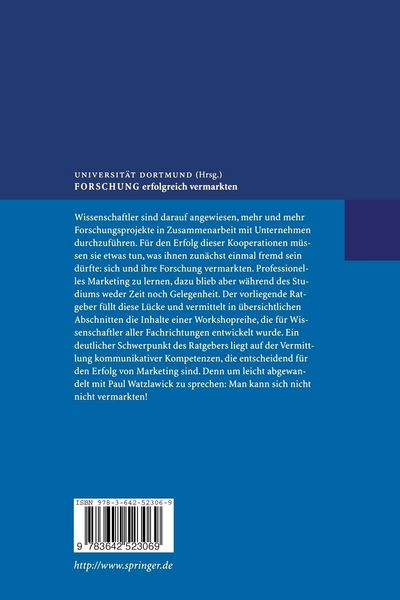 Produktbild: Forschung erfolgreich vermarkten