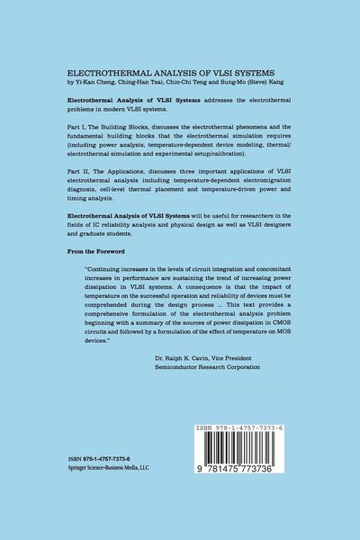 Produktbild: Electrothermal Analysis of VLSI Systems