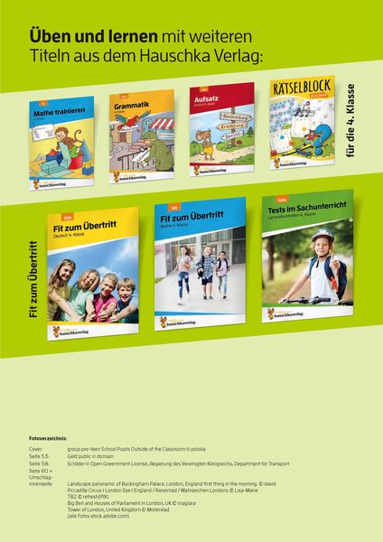 Produktbild: &Uuml;bungsheft Fit zum &Uuml;bertritt - Tests in Englisch 4. Klasse