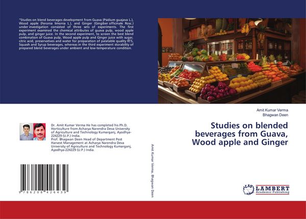 Produktbild: Studies on blended beverages from Guava, Wood apple and Ginger