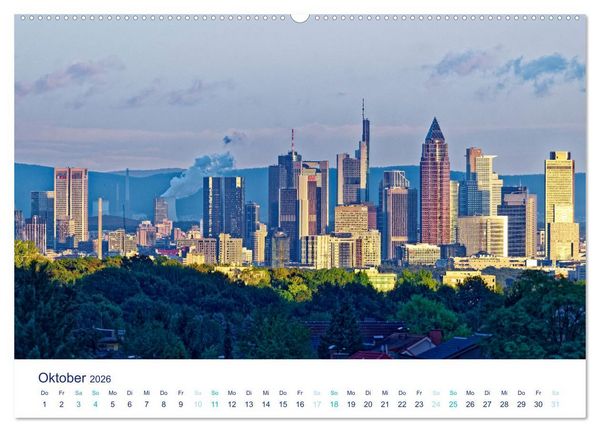 Produktbild: Fantastisches Frankfurt (hochwertiger Premium Wandkalender 2026 DIN A2 quer), Kunstdruck in Hochglanz