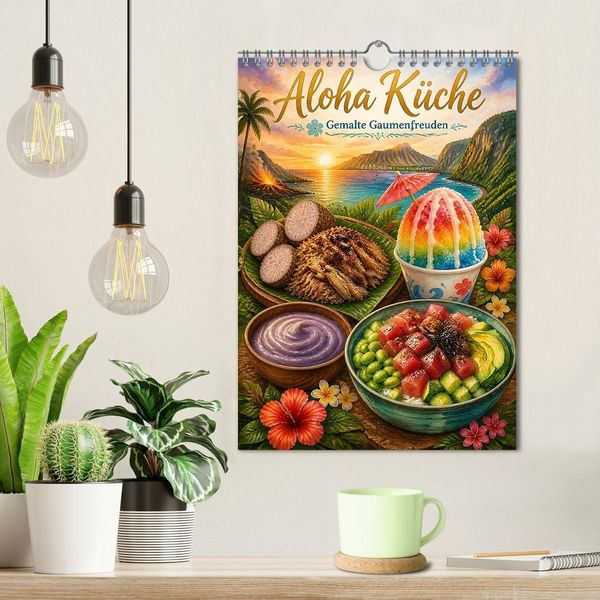 Produktbild: Aloha K&uuml;che - Gemalte Gaumenfreuden (Wandkalender 2027 DIN A4 hoch), CALVENDO Monatskalender