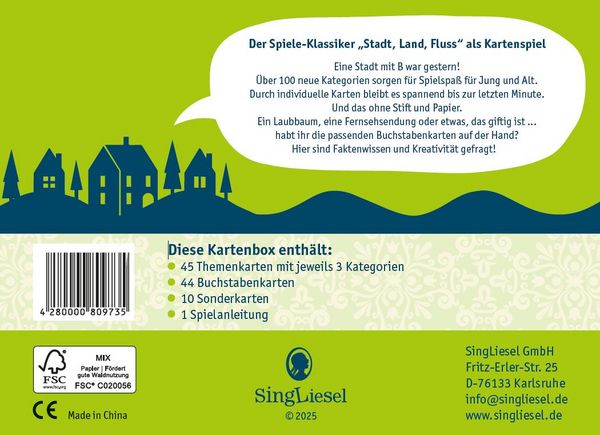 Produktbild: Stadt, Land, Tralala | "Stadt, Land, Fluss" als Kartenspiel