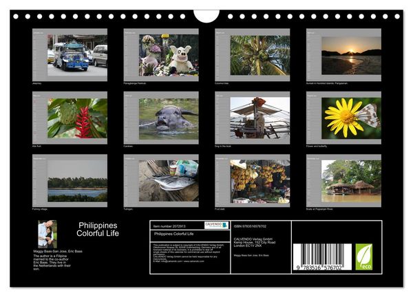 Produktbild: Philippines Colorful Life (Wall Calendar 2026 DIN A4 landscape), CALVENDO 12 Month Wall Calendar