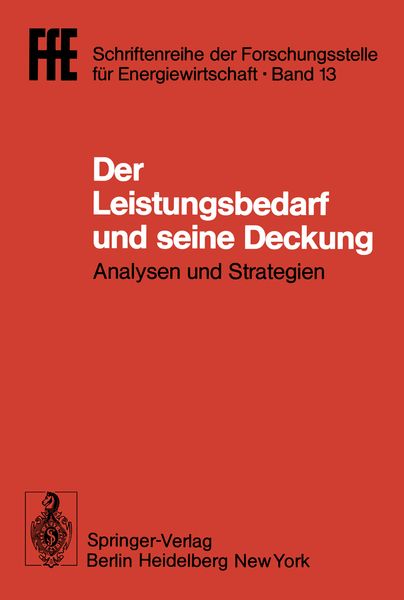 Produktbild: Der Leistungsbedarf und seine Deckung