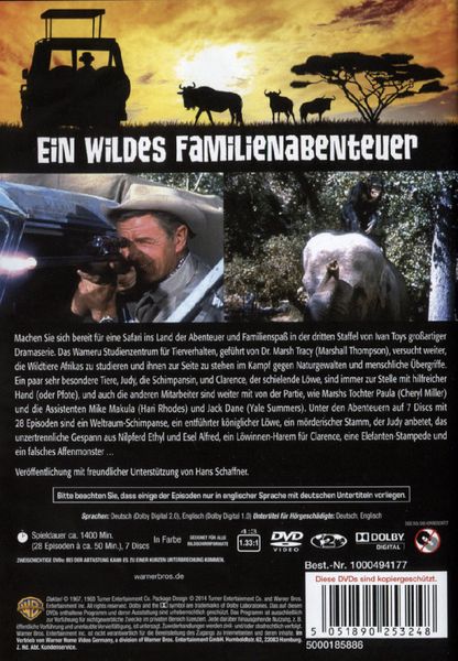 Produktbild: Daktari - Staffel 3 [7 DVDs]