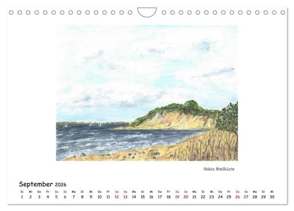 Produktbild: Die Flensburger F&ouml;rde (Wandkalender 2026 DIN A4 quer), CALVENDO Monatskalender