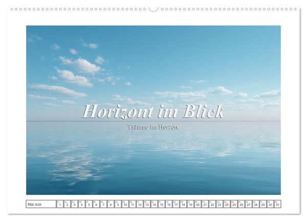 Produktbild: Frei wie das Meer (Wandkalender 2026 DIN A2 quer), CALVENDO Monatskalender