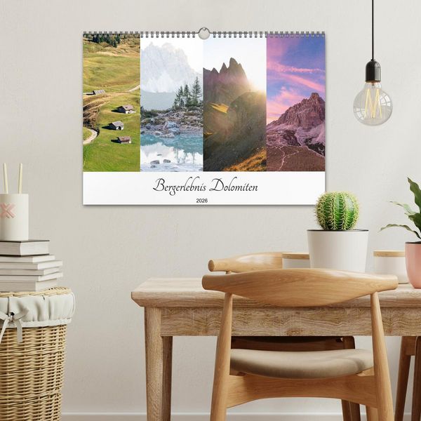 Produktbild: Bergerlebnis Dolomiten (Wandkalender 2026 DIN A3 quer), CALVENDO Monatskalender