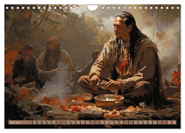 Produktbild: Indianische Impressionen (Wandkalender 2026 DIN A4 quer), CALVENDO Monatskalender