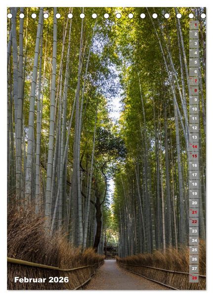 Produktbild: DER ZAUBER JAPANS Faszinierende Impressionen (Tischkalender 2026 DIN A5 hoch), CALVENDO Monatskalender