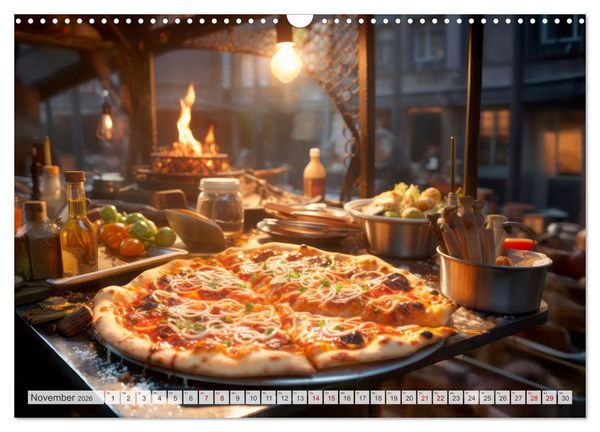 Produktbild: STREET FOOD Genuss International (Wandkalender 2026 DIN A3 quer), CALVENDO Monatskalender