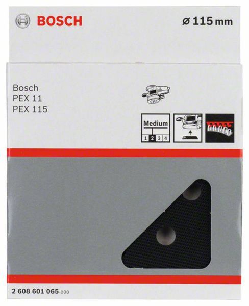 Produktbild: Bosch Accessories 2608601065 Schleifteller mittel, 115 mm, f&uuml;r PEX 115 Durchmesser 115 mm Passend f&uuml;r (Details) Exzenterschleifer PEX 115