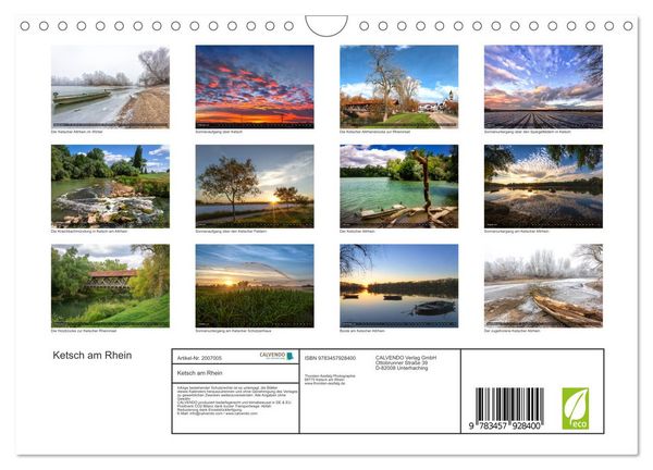 Produktbild: Ketsch am Rhein (Wandkalender 2026 DIN A4 quer), CALVENDO Monatskalender