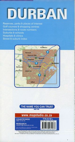 Produktbild: Durban & Region  1 : 25 000