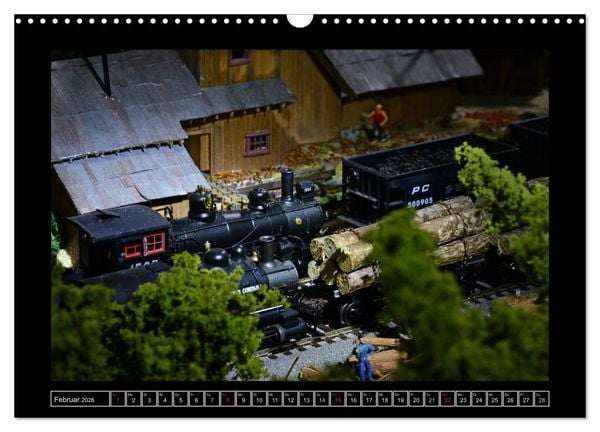 Produktbild: Amerikanische Modelleisenbahnen (Wandkalender 2026 DIN A3 quer), CALVENDO Monatskalender
