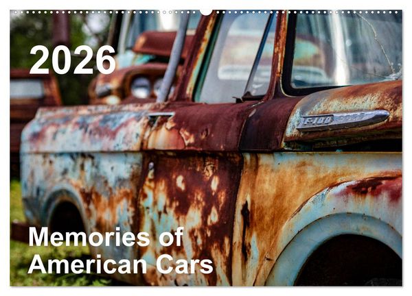 Produktbild: Memories of American Cars (Wandkalender 2026 DIN A2 quer), CALVENDO Monatskalender