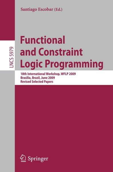 Produktbild: Functional and Constraint Logic Programming