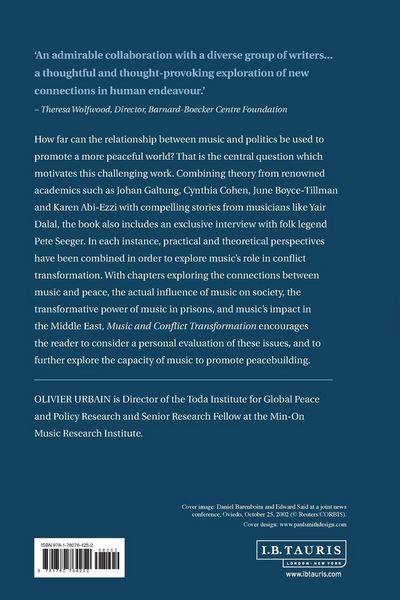 Produktbild: Music and Conflict Transformation Harmonies and Dissonances in Geopolitics