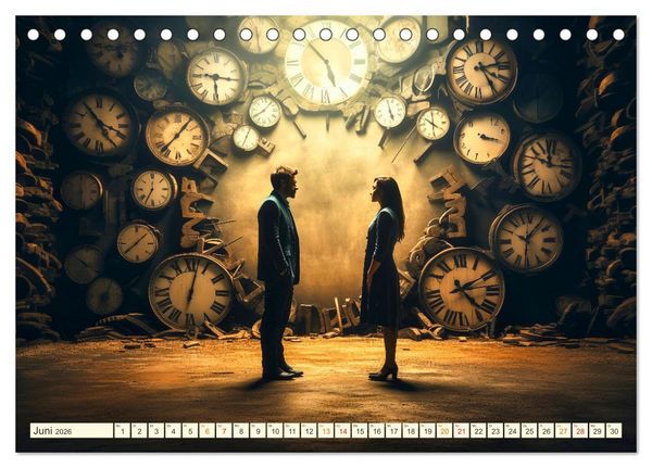 Produktbild: Keine Zukunft ohne die Zeit (Tischkalender 2026 DIN A5 quer), CALVENDO Monatskalender