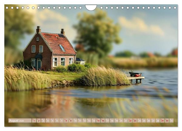 Produktbild: Miniaturwelt - Sehnsuchtsort Nordseek&uuml;ste (Wandkalender 2026 DIN A4 quer), CALVENDO Monatskalender