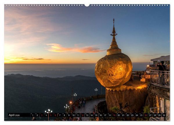 Produktbild: Myanmar - Burma (Wandkalender 2026 DIN A2 quer), CALVENDO Monatskalender