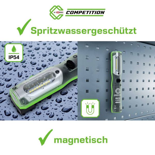 Produktbild: KS Tools 512.4515 COMPETITION LED-Arbeitsleuchte 500 Lumen 2021 Energieeffizienzklasse n.rel