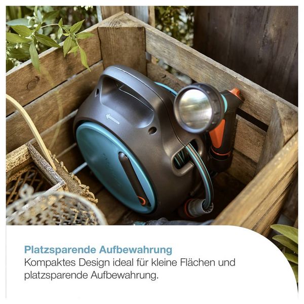 Produktbild: GARDENA 18692-20 Mobile Schlauchbox Move, 10 m + 1,5 m Gartenschlauchaufroller 270 mm 1/3 Zoll 1 St. 5-farbig