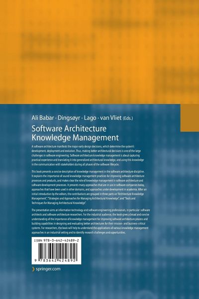 Produktbild: Software Architecture Knowledge Management