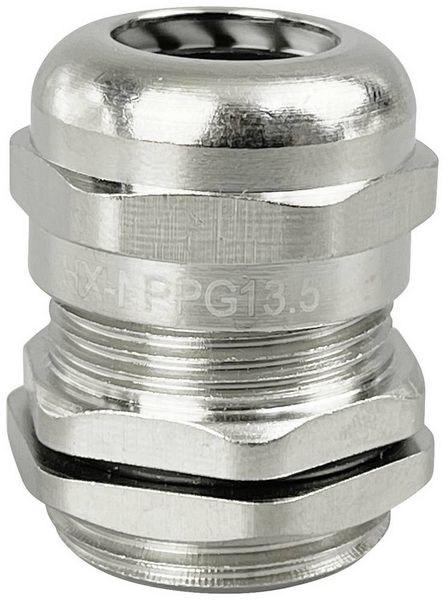 Produktbild: TRU COMPONENTS TC-10302880 Kabelverschraubung PG13.5 Messing (vernickelt) Metall 1St.