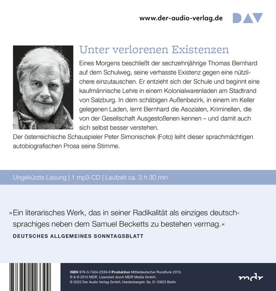 Produktbild: Der Keller. Eine Entziehung