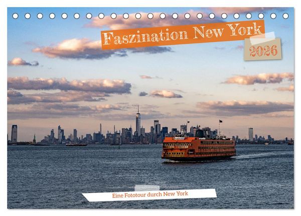 Produktbild: Faszination New York (Tischkalender 2026 DIN A5 quer), CALVENDO Monatskalender