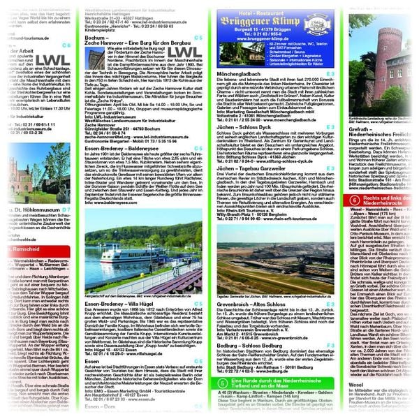 Produktbild: Publicpress Motorradkarte Bergisches Land, Ruhrgebiet, Niederrhein 1:200.000
