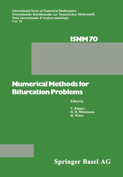 Produktbild: Numerical Methods for Bifurcation Problems