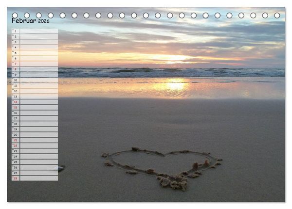 Produktbild: Egmond aan Zee (Tischkalender 2026 DIN A5 quer), CALVENDO Monatskalender