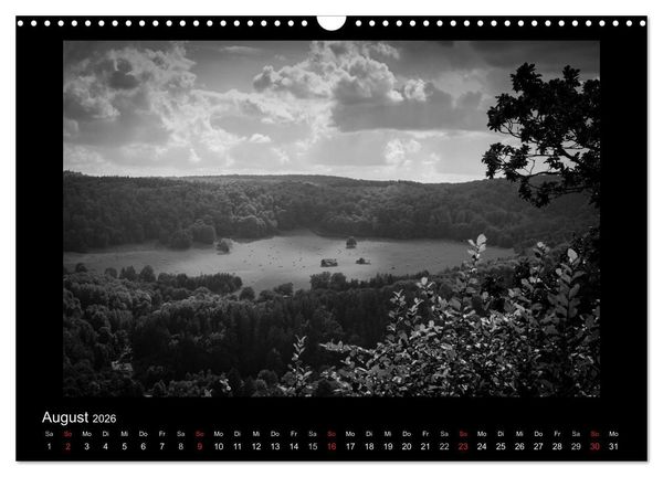 Produktbild: Harz-Bilder in monochrome (Wandkalender 2026 DIN A3 quer), CALVENDO Monatskalender