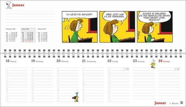 Produktbild: Peanuts Wochenquerplaner 2027