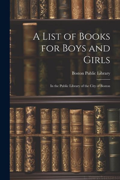 Produktbild: A List of Books for Boys and Girls: In the Public Library of the City of Boston