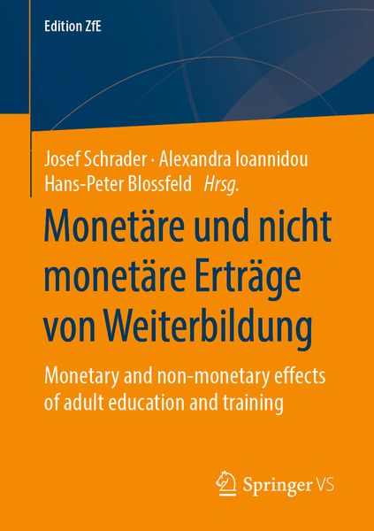 Produktbild: Monet&auml;re und nicht monet&auml;re Ertr&auml;ge von Weiterbildung