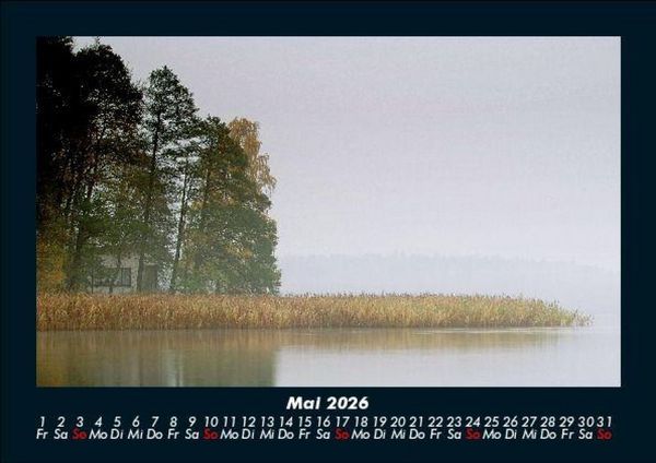 Produktbild: Die Seen der Erde 2026 Fotokalender DIN A5