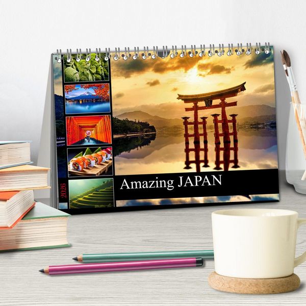 Produktbild: Amazing JAPAN (Desk Calendar 2026 DIN A5 landscape), CALVENDO 12 Month DeskCalendar