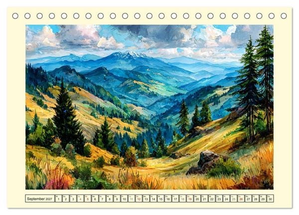 Produktbild: Rum&auml;nien. Zwischen Karpaten und K&uuml;ste (Tischkalender 2027 DIN A5 quer), CALVENDO Monatskalender