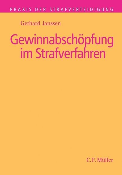 Produktbild: Gewinnabsch&ouml;pfung im Strafverfahren