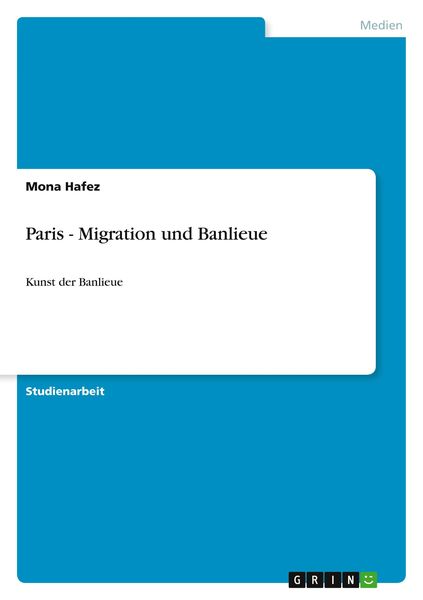 Produktbild: Paris - Migration und Banlieue