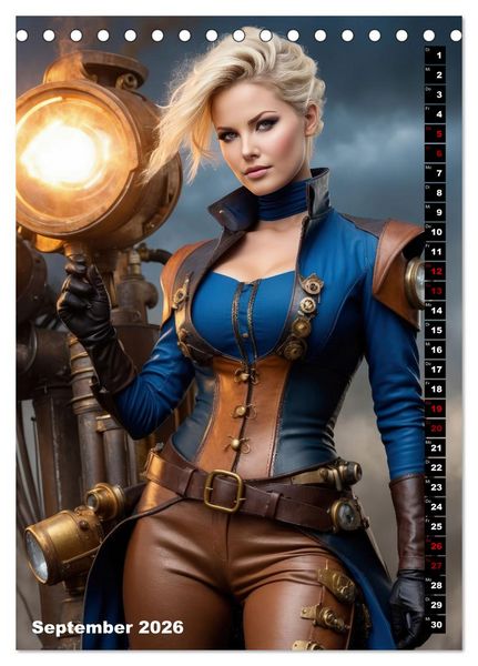 Produktbild: Steampunk Divas (Tischkalender 2026 DIN A5 hoch), CALVENDO Monatskalender