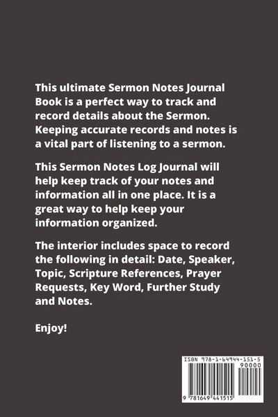 Produktbild: Sermon Notes